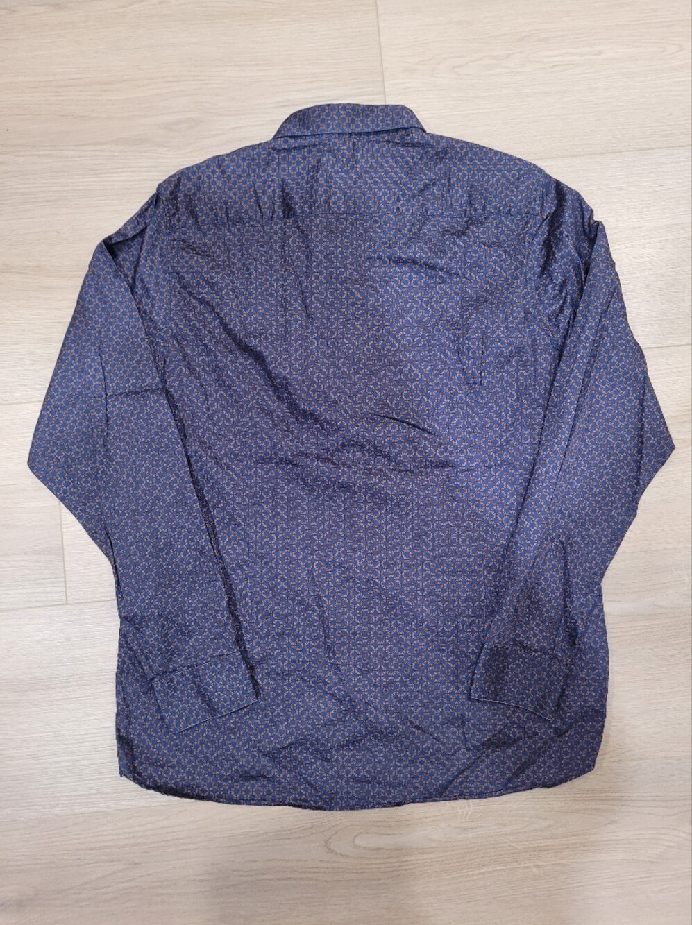 Ted Baker Men's Navy Geometric Button-Up Shirt - Picture 7 of 7